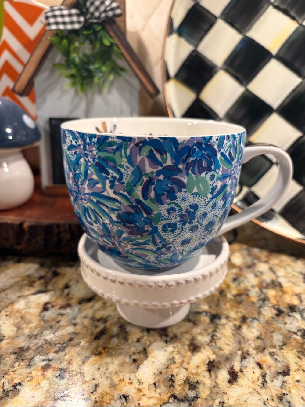 Lilly Pulitzer Floral Ceramic Oversized Mug